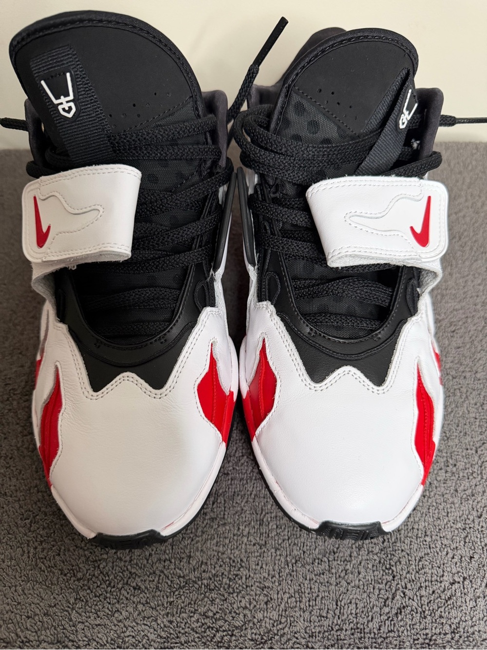 Nike Men’s LeBron 21 “Prime 96” version.  Black, White & Red Athletic Sneakers